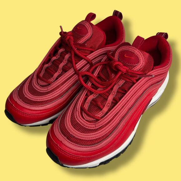Nike Air Max 97 University Red Lace Up Running Shoe Womens Size 7.5 CQ9896-600 - Picture 15 of 15